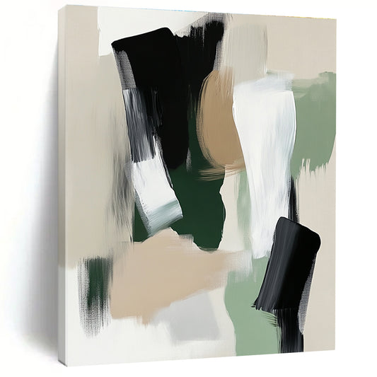 Neutral Color Block Abstract for Minimalist Living Room & Corporate Office STSC791