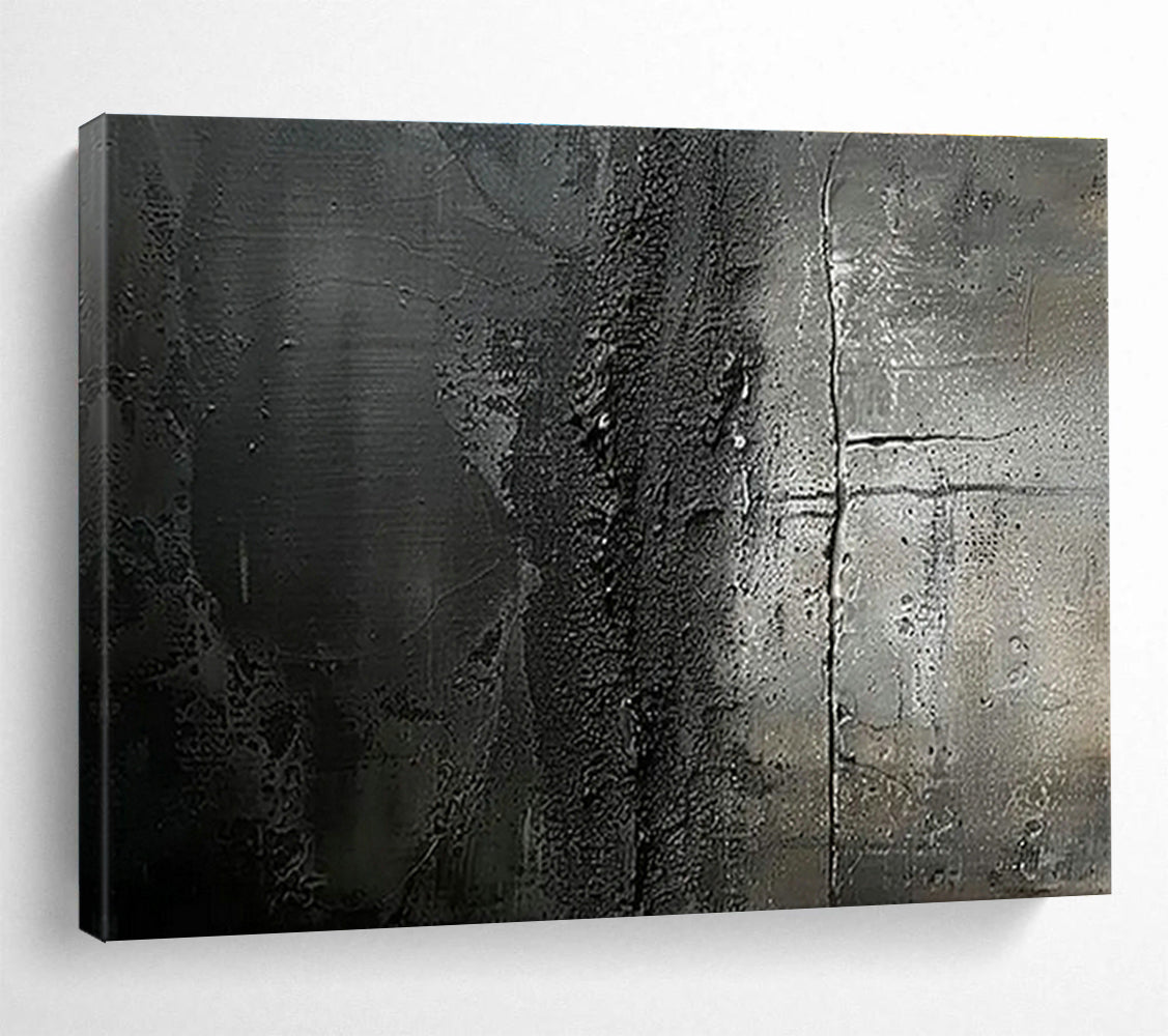 Dark Gray Textured Abstract Art for Industrial - Style Bars DLZ2534