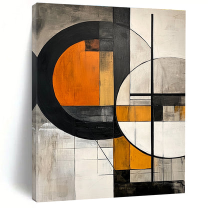 Dual Circles with Orange and Gray for Urban - Style Loft & Art - Centric Café STSC222