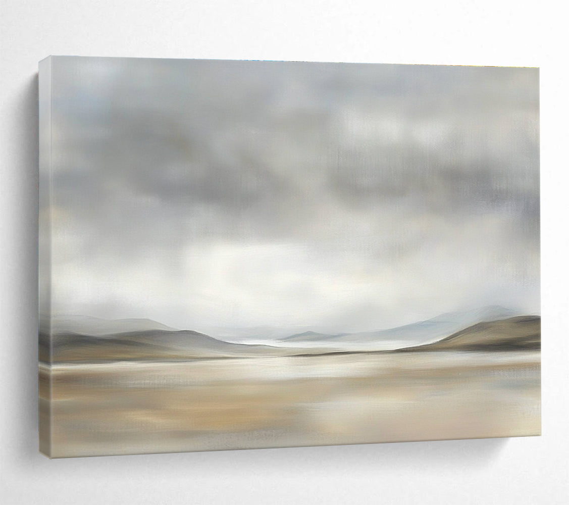 Gray Tonal Landscape Art for Modern Gallery & Serene Waiting Room SC073