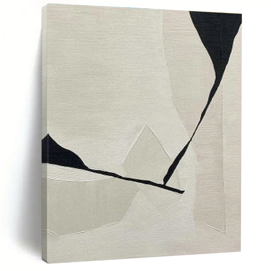 Black - White Geometric Abstract Art for Modern Office Meeting Rooms DLZ0240