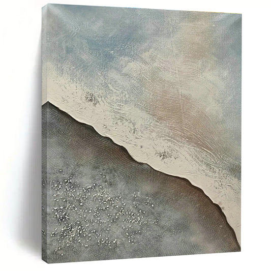 Beach - Textured Abstract Art for Living Room & Sunroom DLZ0502