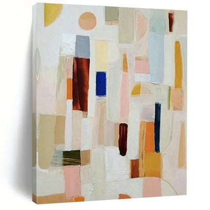 Colorful Geometric Abstract Art for Modern Café & Home Living Room DLZ1120
