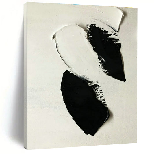 Black - White Color Block Art for Industrial Loft Office & Avant - Garde Gallery DLZ1584
