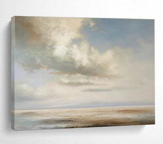 Light - Colored Seaside Abstract Art for Bright Coastal Home DLZ2718