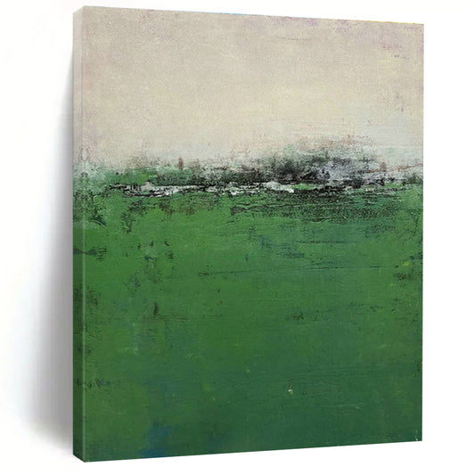 Green Field Abstract Art for Countryside Villa & Nature - Themed Restaurant DLZ1490