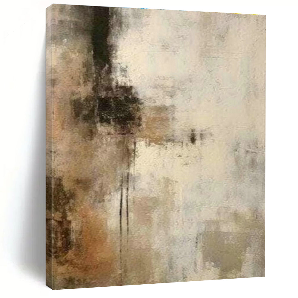 Brown - Gray Abstract Art for Living Room & Office DLZ0383
