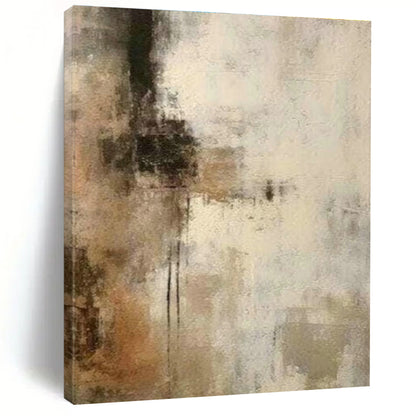 Brown - Gray Abstract Art for Living Room & Office DLZ0383