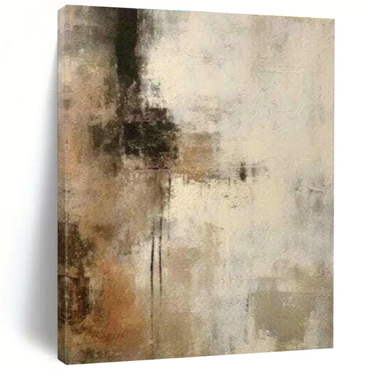 Brown - Gray Abstract Art for Living Room & Office DLZ0383