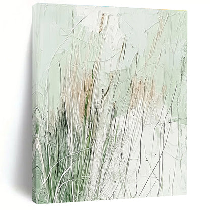 Abstract Grassland Art for Nature - Inspired Wellness Center & Tranquil Home Bedroom STSC939