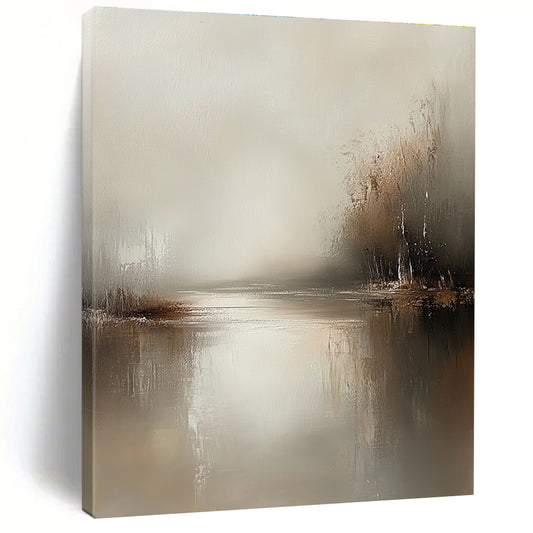 Dreamy Misty Lake Art for Bedroom & Study STSC077