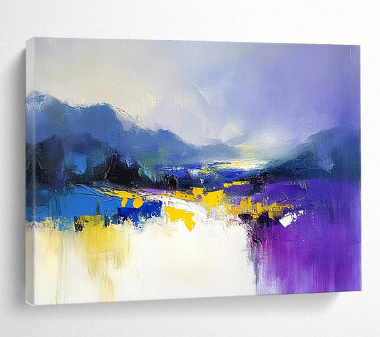 Purple and Blue Landscape Art for Creative Studio & Trendy Art Gallery SC317