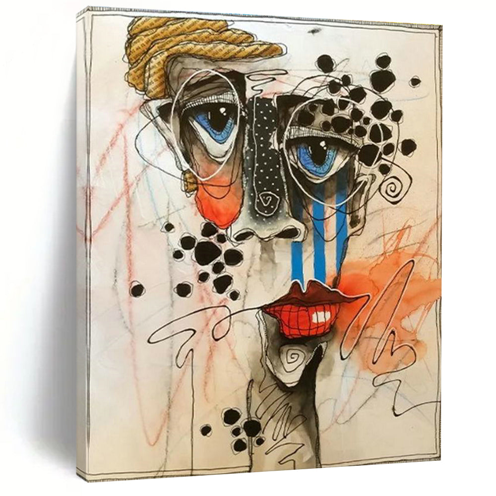 Abstract Face Art for Modern Art Gallery & Creative Studio DLZ2321
