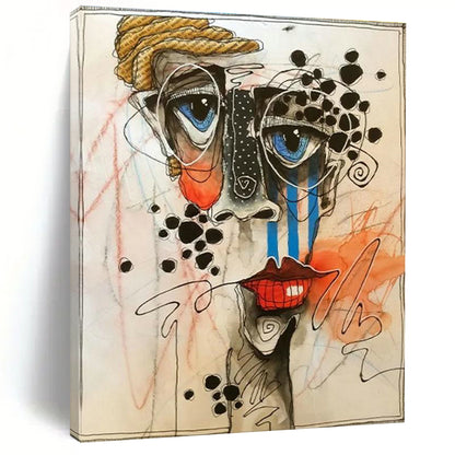 Abstract Face Art for Modern Art Gallery & Creative Studio DLZ2321