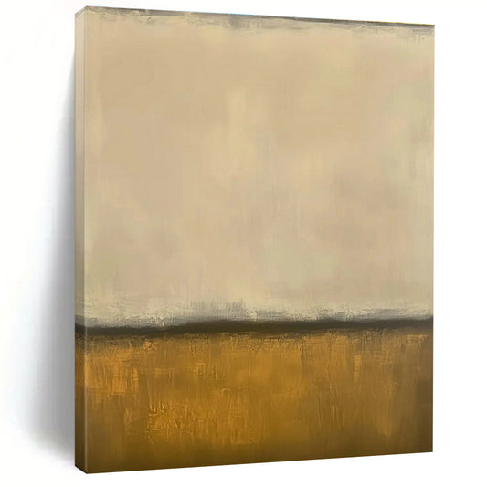 Beige - Gold Minimalist Abstract Art for Bedroom & Neutral - Toned Lounge DLZ1245
