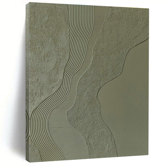 Textured Earth - Tone Abstract Art for Bedroom & Hallway DLZ0392