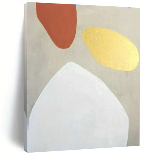Three - Color Geometric Abstract Art for Creative Co - working Space & Home Office DLZ1085