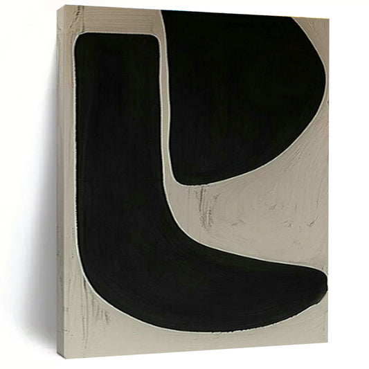 Subtle Curved Line Art for Yoga Studio & Bedroom DLZ2009