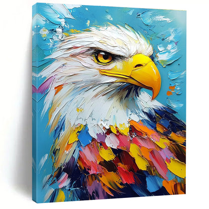 Colorful Eagle Portrait for Patriotic Office & Wildlife - Themed Bar STSC1285