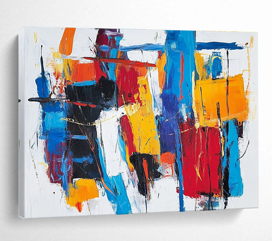 Colorful Abstract Composition Art for Creative Studio & Fashion Showroom SC262