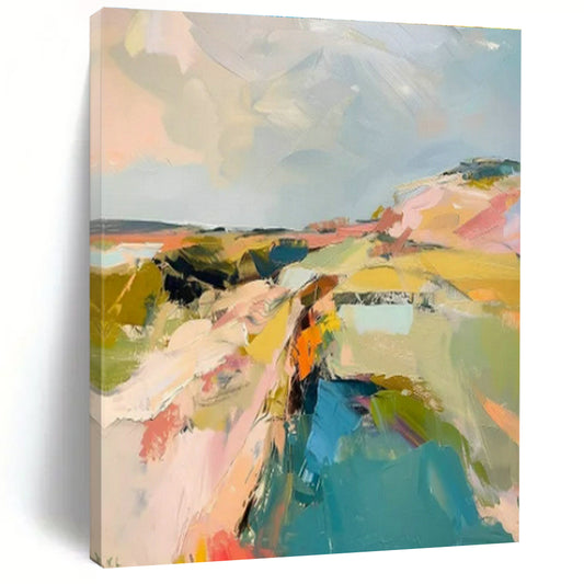Vibrant Abstract Landscape for Modern Country Cottage & Creative Retreat Center DLZ1581