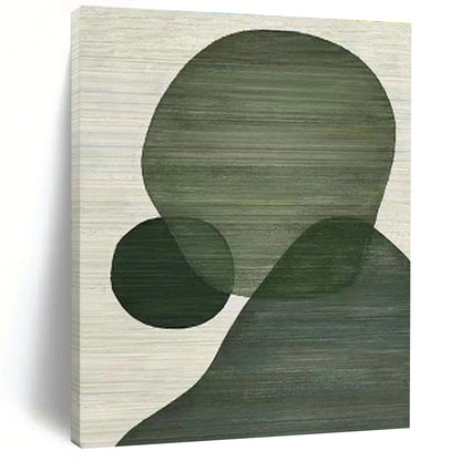 Green Geometric Art for Eco - Friendly Home Entryways DLZ0257