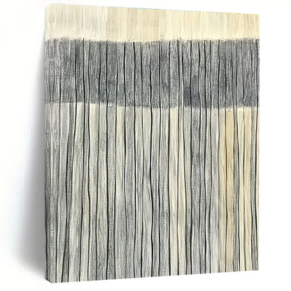 Grey & White Vertical Stripes for Minimalist Bedroom & Contemporary Art Gallery STSC1121
