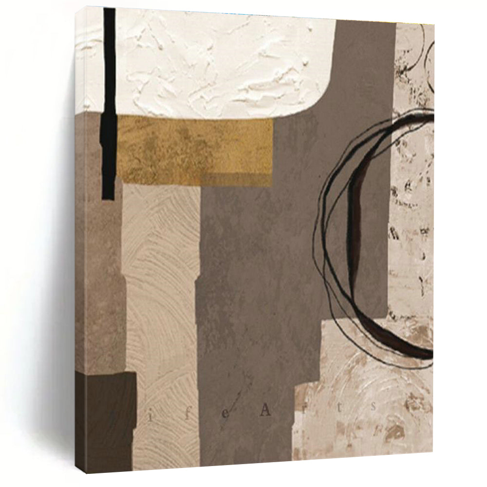 Collage - Style Abstract Art for Artsy Bookstore & Vintage - Inspired Home DLZ2216
