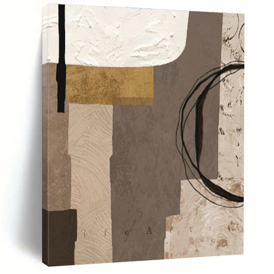 Collage - Style Abstract Art for Artsy Bookstore & Vintage - Inspired Home DLZ2216