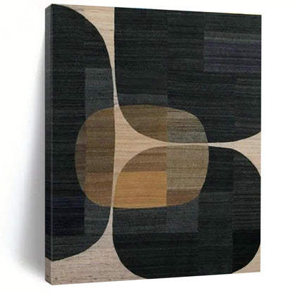 Geometric Color - Block Rug Art for Mid - Century Modern Dining Areas DLZ0255
