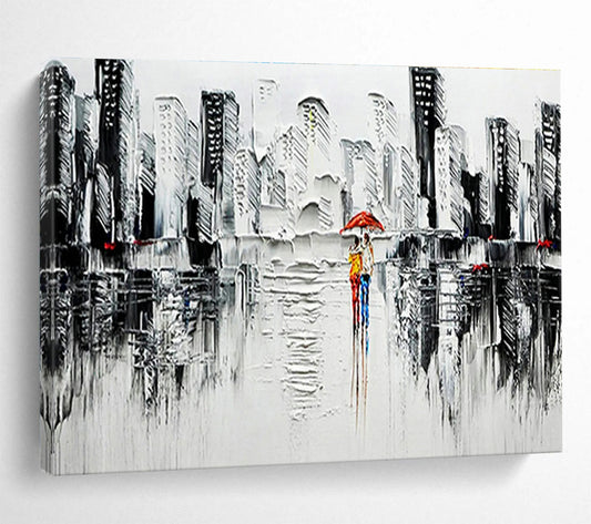 Cityscape Lover’s Art for Modern Loft Apartment Balcony Nooks DLZ3279
