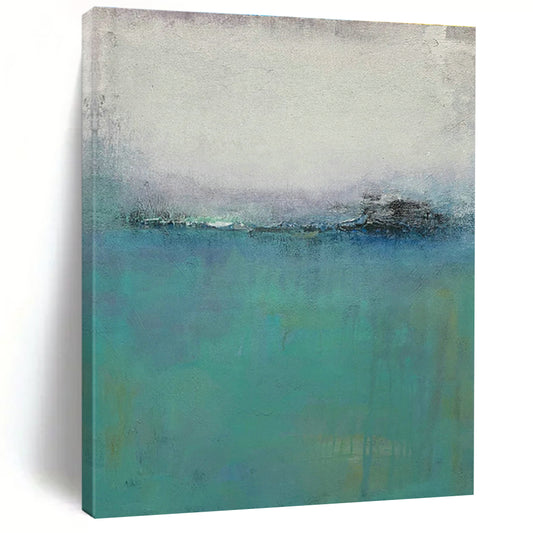 Blue - Purple Seaside Abstract Art for Beach House & Nautical Lounge DLZ1227