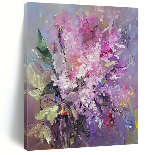 Pink - Purple Flower Bouquet Art for Romantic Wedding Venue & Feminine Home Salon DLZ0912