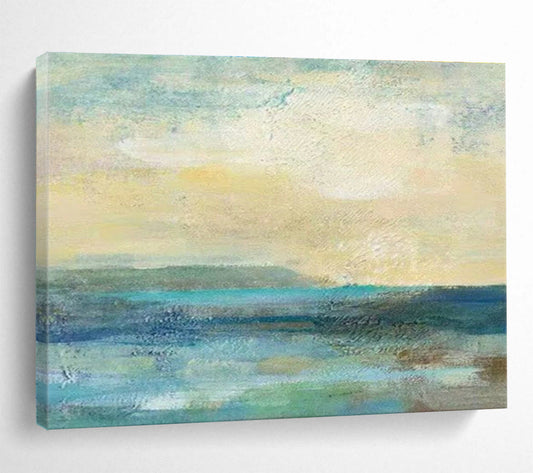 Light - Color Seaside Abstract Art for Relaxing Beach House DLZ2819