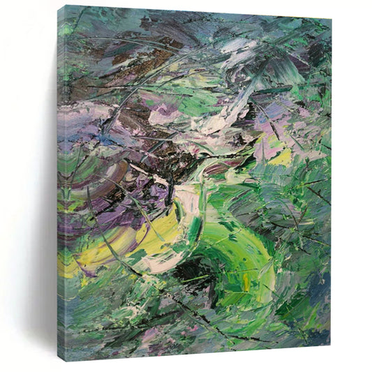 Colorful Brushstroke Abstract Art for Living Room & Art Studio DLZ0543