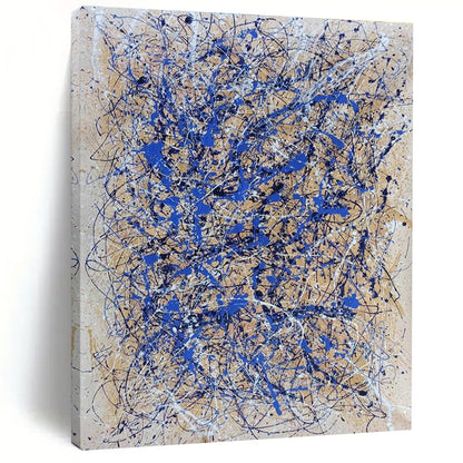 Large - Scale Blue - Line Abstract Art for Art Studio & Creative Office DLZ2280