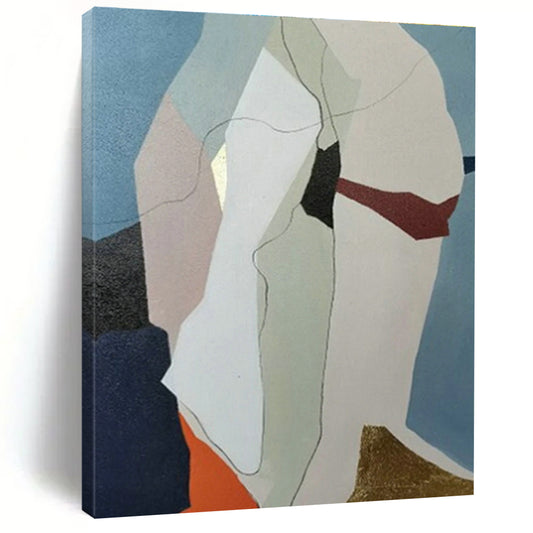 Geometric Color - Block Abstract Art for Modern Office & Art Gallery DLZ1060