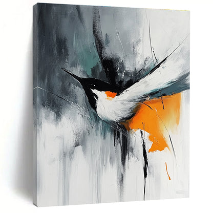 Expressive Abstract Bird Art for Bedroom & Study STSC662
