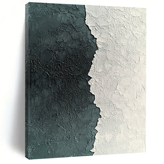 Textured Black and White Abstract for Modern Art Studio & Industrial - Style Loft STSC836