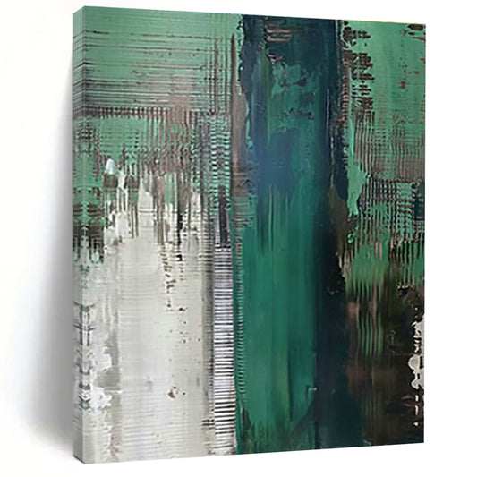 Green - Gray Abstract Art for Modern Office & Industrial - Style Loft DLZ0674