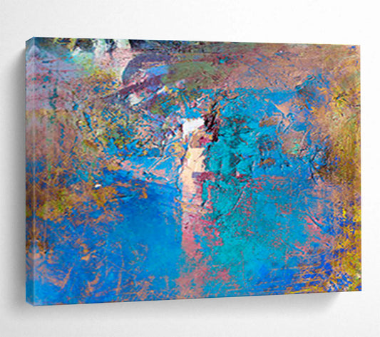 Blue - Purple Abstract Art for Artistic Studio DLZ2750