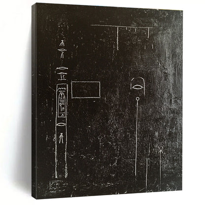 Blackboard with Hieroglyphs for Archaeological Institute Office & Mystery - Themed Library STSC918