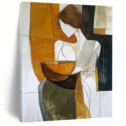 Abstract Woman with Bowl for Cultural Art Space & Art - Loving Kitchen STSC299