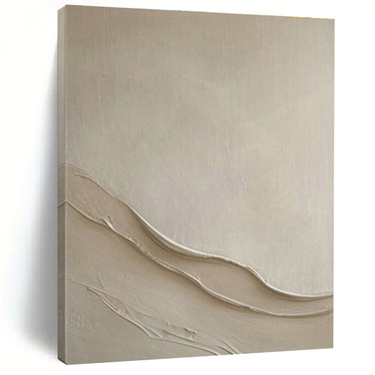 Textured Light Brown Art for Minimalist Home Office & Art Gallery Lounge DLZ1969