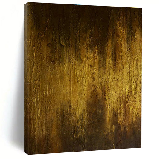 Deep Gold Abstract Art for Luxury Hotel Lobby Lounge Areas DLZ0031
