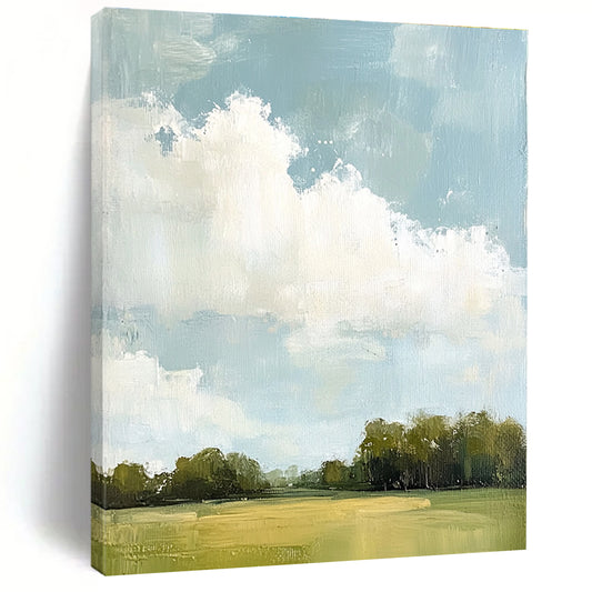 More Big Clouds Over Field for Art - Loving Library & Farmhouse Kitchen STSC874