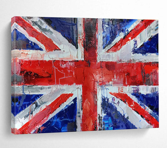 British Flag Oil Painting for Anglo - Themed Pubs DLZ2504