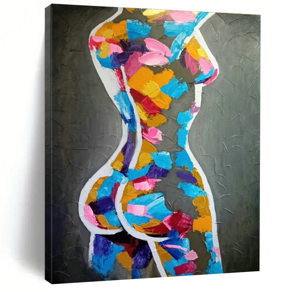 Colorful Female Figure Art for Modern Boudoir & Art Gallery Exhibition DLZ2108