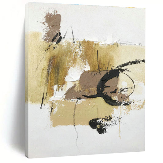 Warm - Toned Abstract Art for Cozy Living Room & Rustic Café DLZ0810
