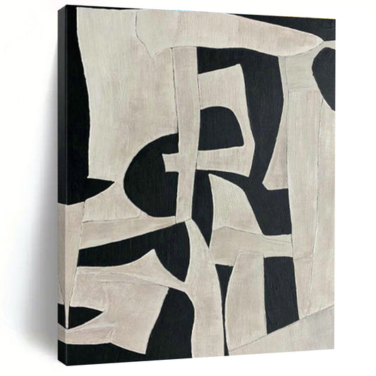 Black - White Geometric Art for Contemporary Office Breakout Areas DLZ0219